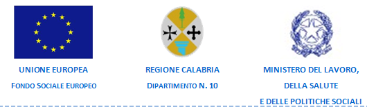 Bando regione Calabria finanzato dal FSE dell'Unione Europea